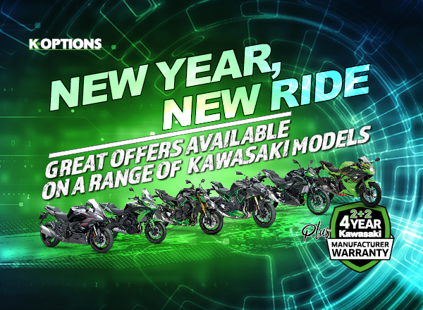 Attractive new promotions available with Kawasaki this January!