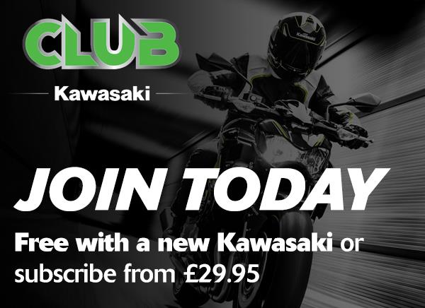 DON'T MISS OUT ON YOUR FREE CLUB KAWASAKI MEMBERSHIP