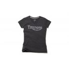 Triumph Ladies Vintage Logo T-Shirt - Grey