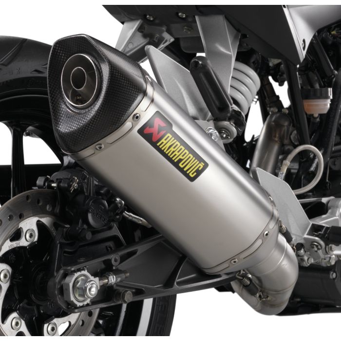 Akrapovic スリップオンマフラー　KTM DUKE125 KTM 125 Duke Akrapovic Slip-On Silencer - Phillip McCallen Motorcycles