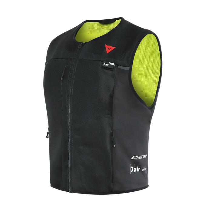 空調服S-AIR DESIGNATED VEST Lサイズ EURO STYLE Dainese D-Air Smart Vest - Black/Fluo-Yellow - Phillip McCallen