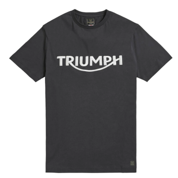 Triumph Bamburgh Embroidered Logo Tee T-Shirt - Black