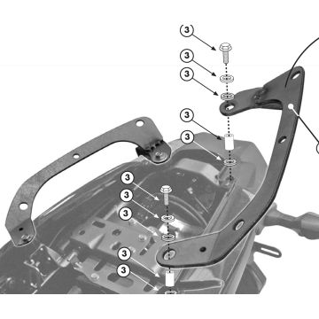 Givi 450KIT Specific Kit - Kawasaki Versys 650