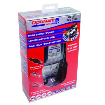 OptiMate 5 Voltmatic - 6V/12V Battery Charger/Optimiser