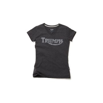 Triumph Ladies Vintage Logo T-Shirt - Grey