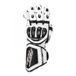 RST Tractech Evo 4 CE Leather Gloves - White / White / Black