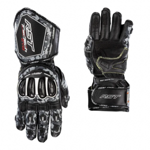 RST Tractech Evo 4 CE Leather Gloves - Grey Camo