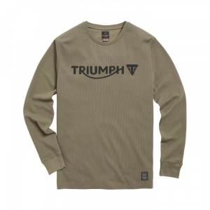 Bettmann Long Sleeve Waffle Tee Khaki