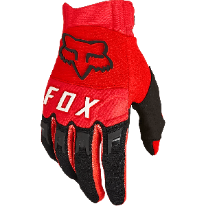 Fox Dirtpaw Gloves - Fluorescent Red