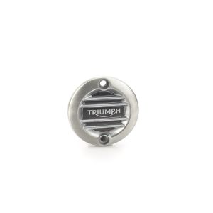 Triumph Street Twin / T120 Alt Badge Brushed - Ribbed A9610260