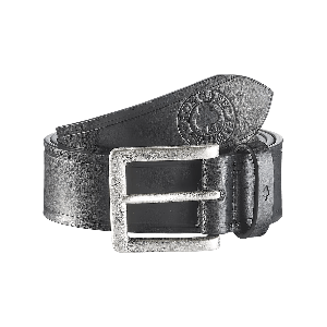 Ace Cafe Triumph Leather Belt - Black