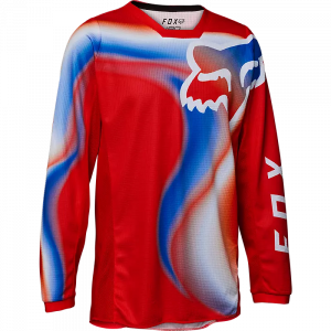 Fox Racing Youth 180 Toxsyk MX Jersey - Fluorescent Red