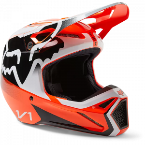 Fox Racing Youth V1 Leed Helmet - Fluorescent Orange