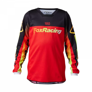 Fox Racing Youth 180 Statk MX Jersey - Fluorescent Red