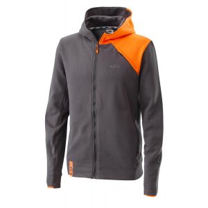 KTM Unbound Zip Hoodie - Grey / Orange