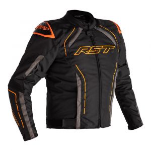 RST S-1 CE Textile Jacket - Black / Grey / Neon Orange