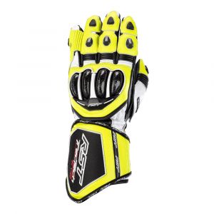 RST Tractech Evo 4 CE Leather Gloves - Fluorescent Yellow
