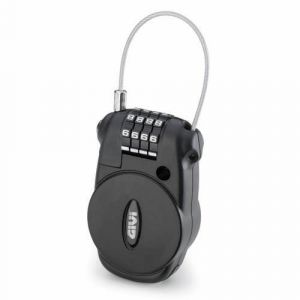 Givi S220 Padlock with retractable wire and combination lock