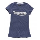 Triumph Ladies Vintage Logo T-Shirt - Blue