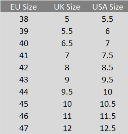 Sidi Boots Size Guide
